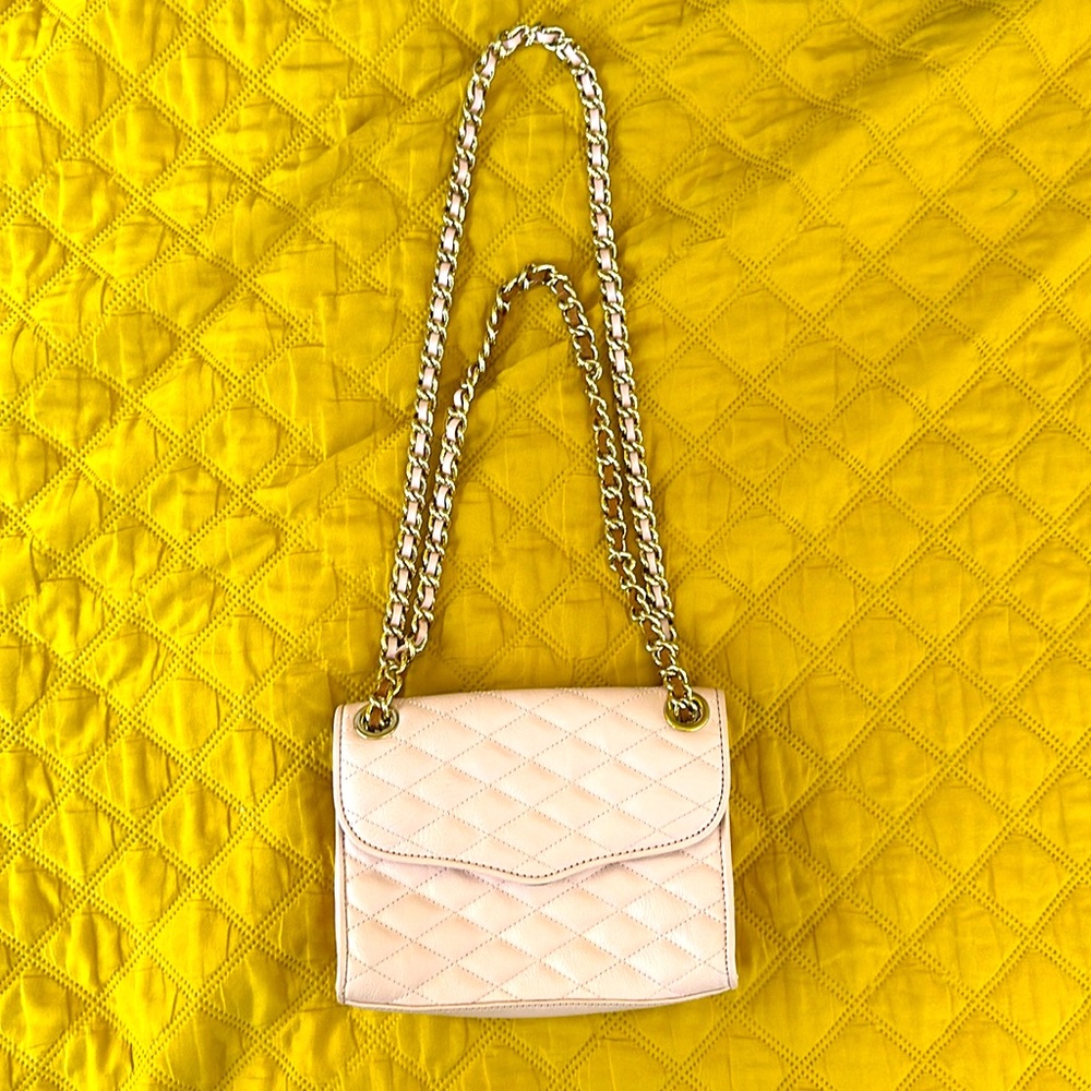 LEATHER shoulder bag